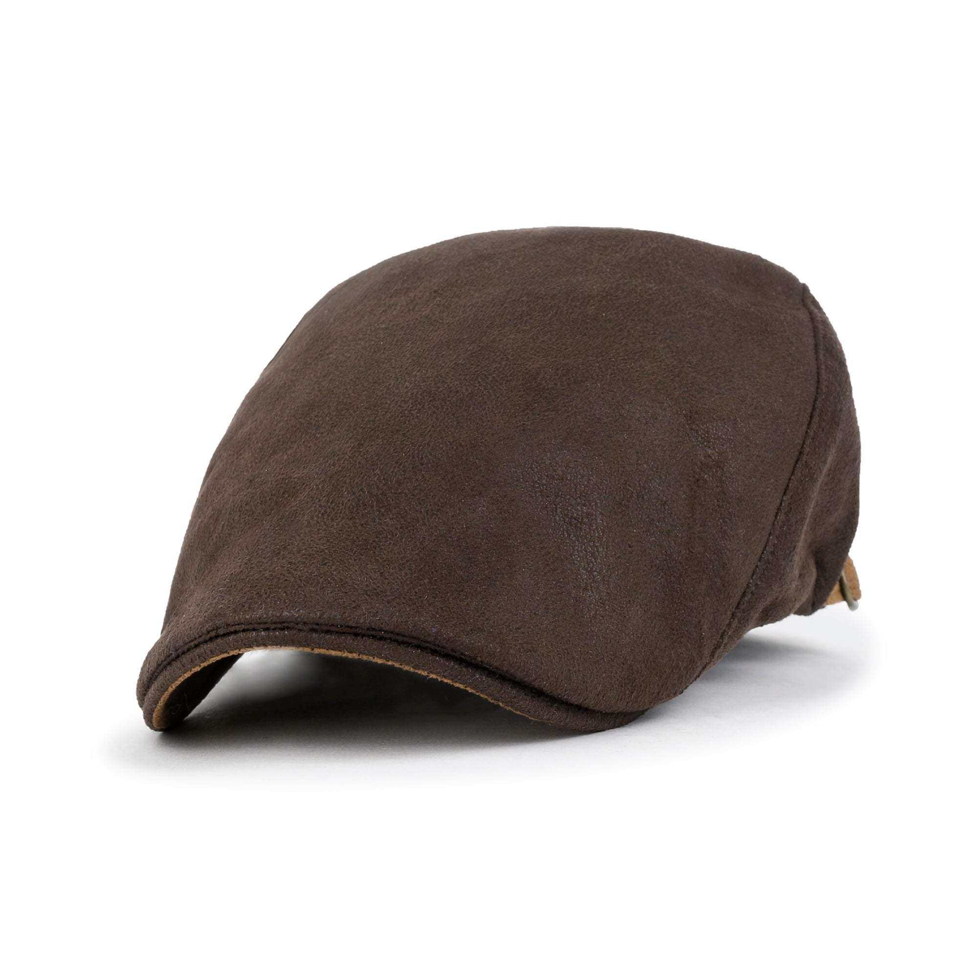 Faux Leather Gatsby Newsboy Hat Vintage Cabbie Hunting Flat Cap