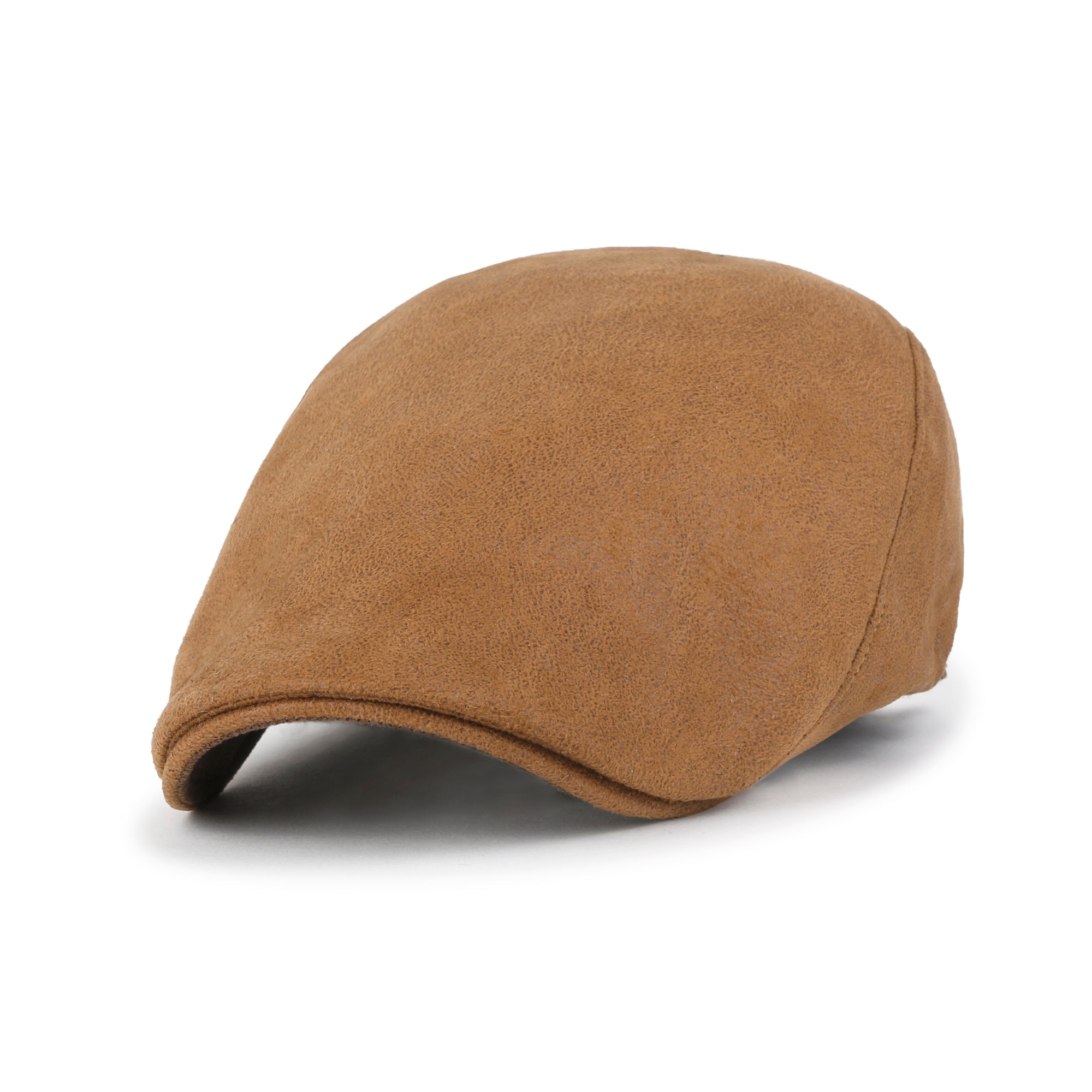 Faux Leather Gatsby Newsboy Hat Vintage Cabbie Hunting Flat Cap