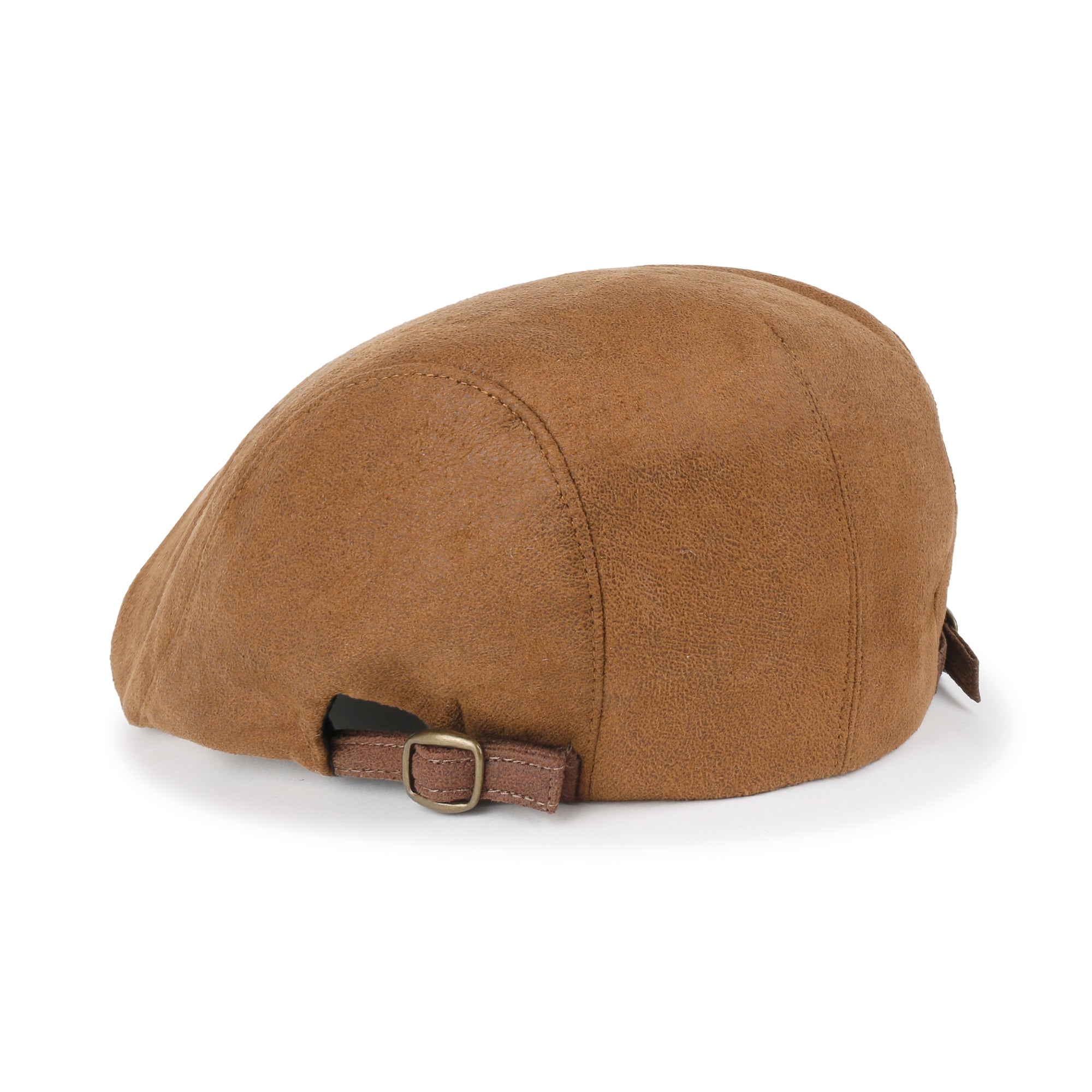 Faux Leather Gatsby Newsboy Hat Vintage Cabbie Hunting Flat Cap